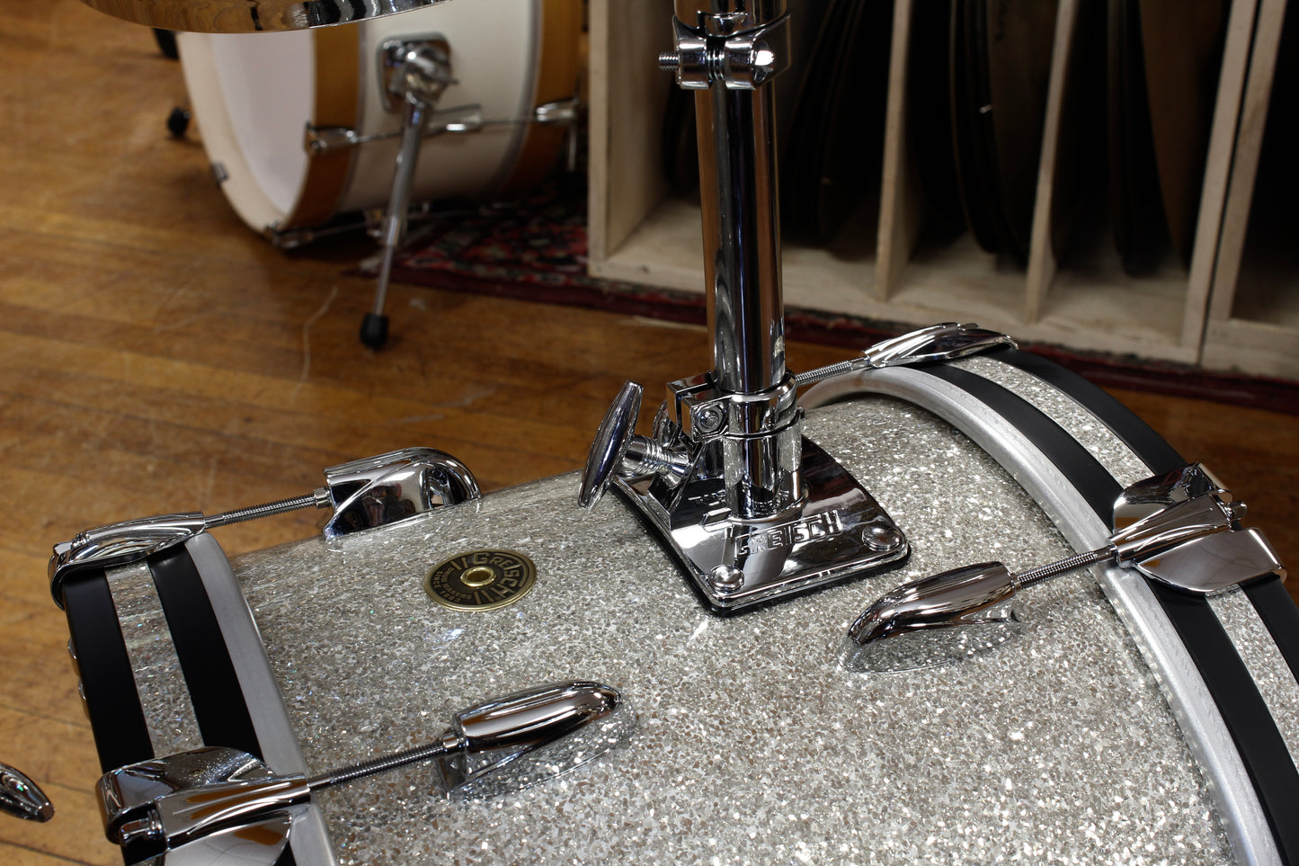 Gretsch Broadkaster 12x16 14x14 8x12 in Silver Glass