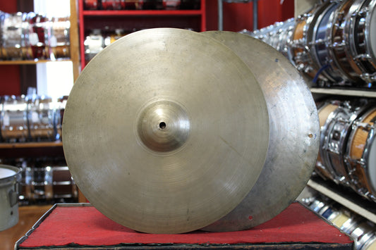 1940s A. Zildjian 14" First Stamp Hi-Hats 954/1093g