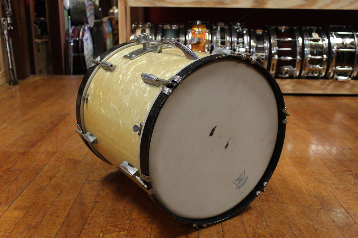 1940s Gretsch 16x16 Floor Tom/Bass Drum Conversion in White Marine Pearl