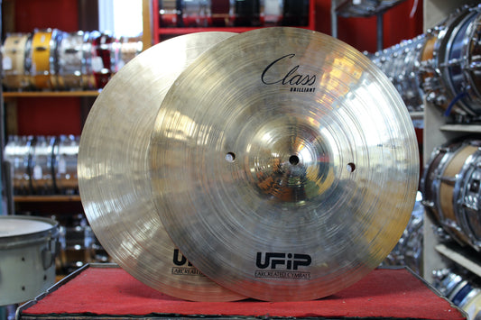 Used UFIP 14" Class Series Brilliant Hi-Hats 1098/1292g