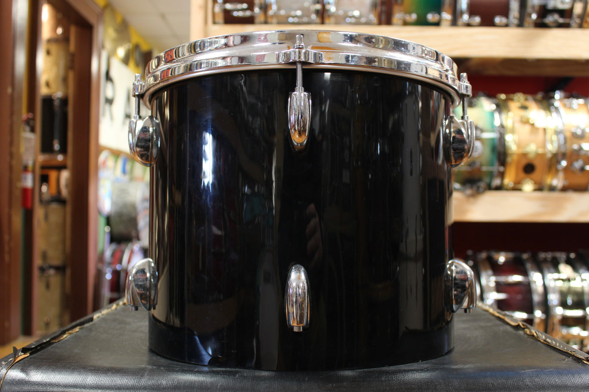 1980s Gretsch 10x12 Square Badge Tom in Black Nitron