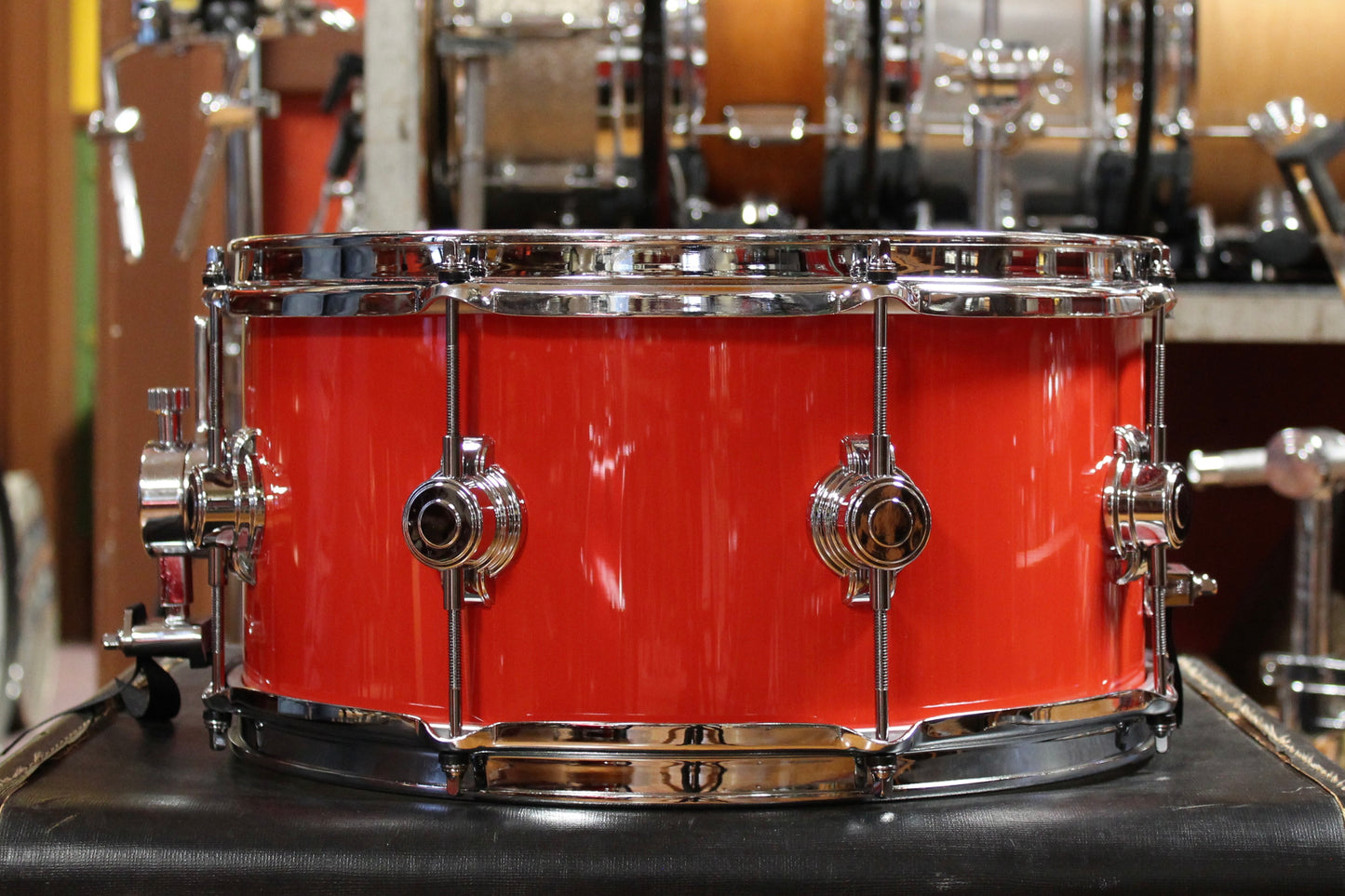 George Way 7x14 Aristocrat Snare Drum in Hot Red