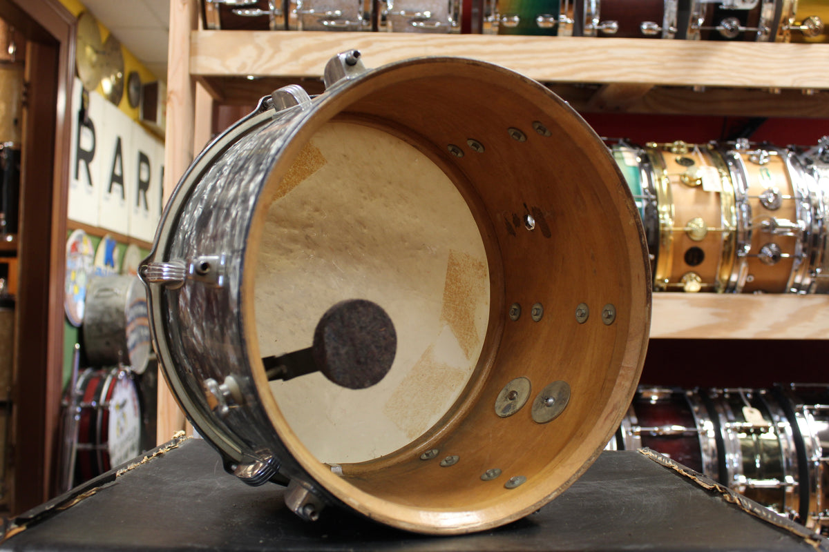 Early 1960s Ludwig 8x12 Tom in Black Diamond Pearl