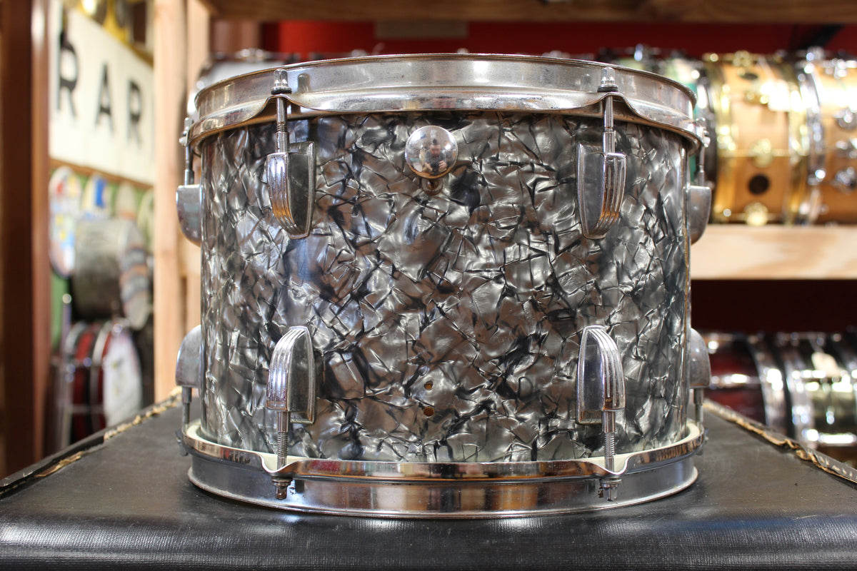 Early 1960s Ludwig 8x12 Tom in Black Diamond Pearl