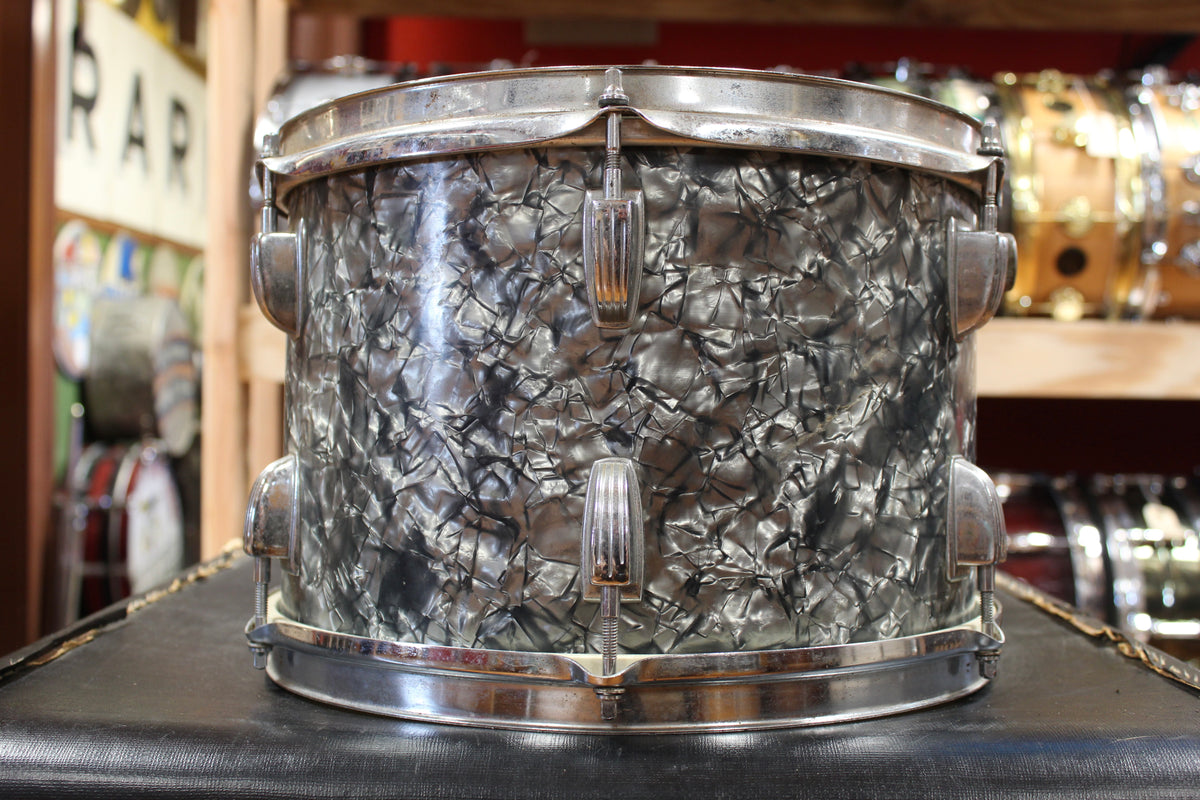 Early 1960s Ludwig 8x12 Tom in Black Diamond Pearl