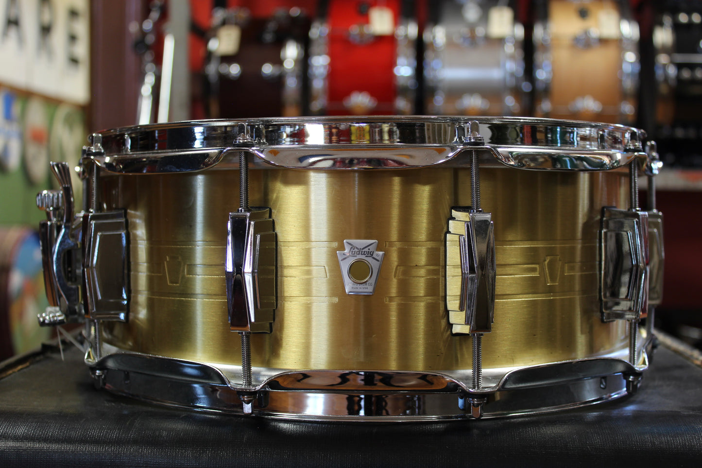 Ludwig 5x14 Heirloom Brass Snare Drum