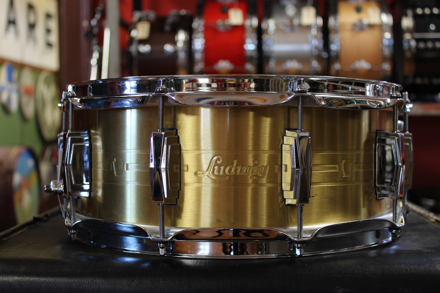 Ludwig 5x14 Heirloom Brass Snare Drum