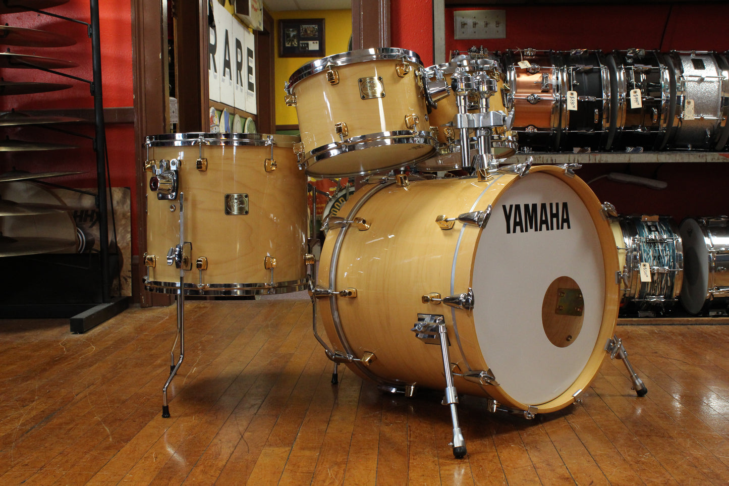 Yamaha Maple Custom Outfit in Natural Maple 16x20 8x10 8x12 14x16