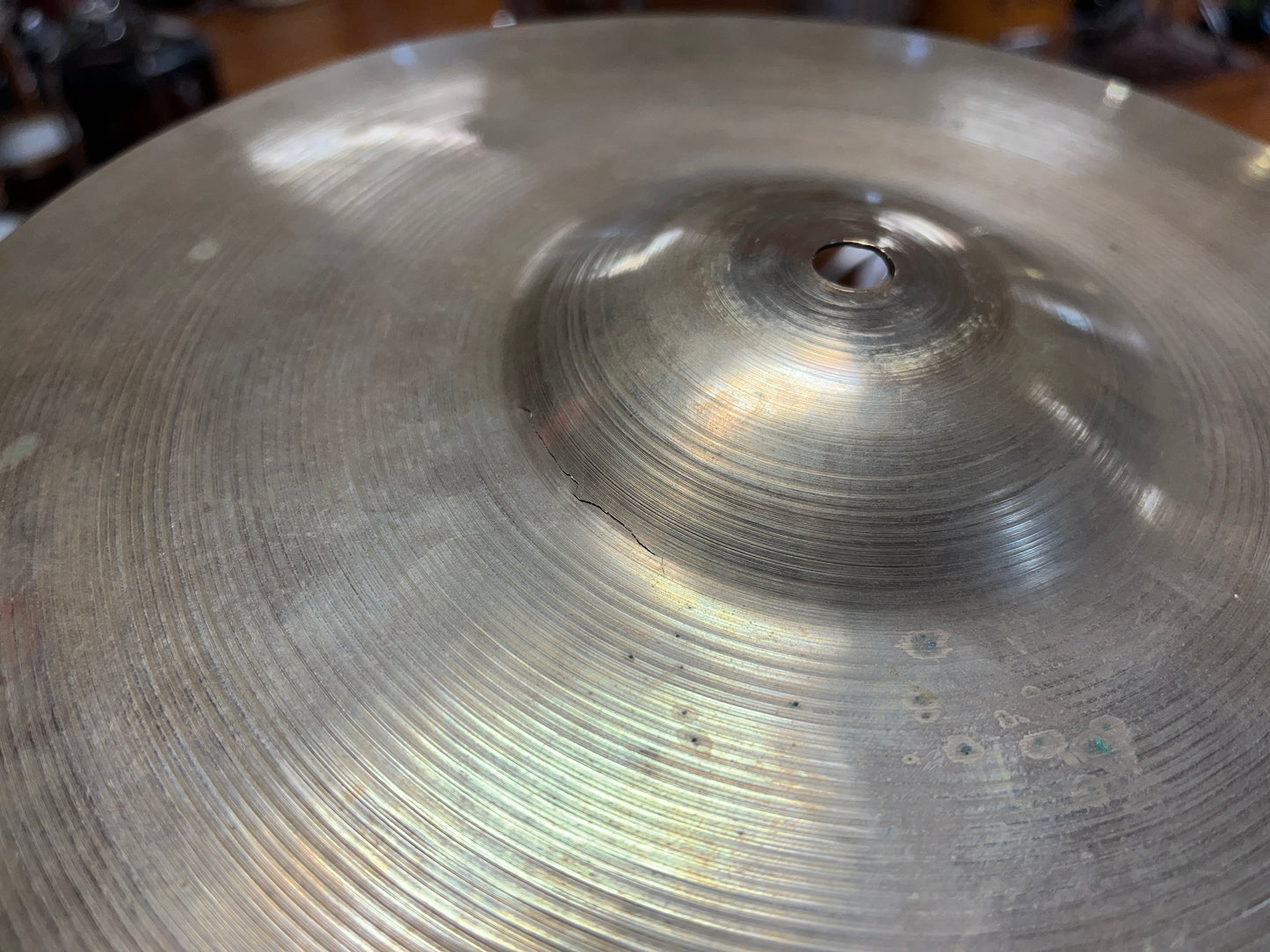 1930-40s A. Zildjian 12" First Stamp Hi-Hat Cymbals 320/340g