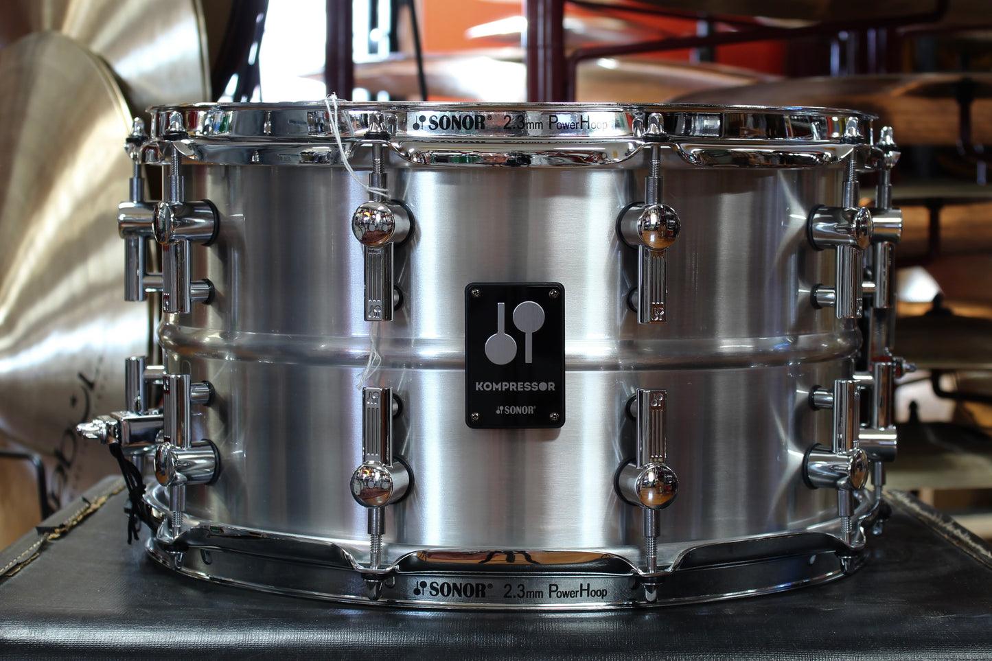 Sonor 8"x14" Kompressor Snare drum in Brushed Aluminum