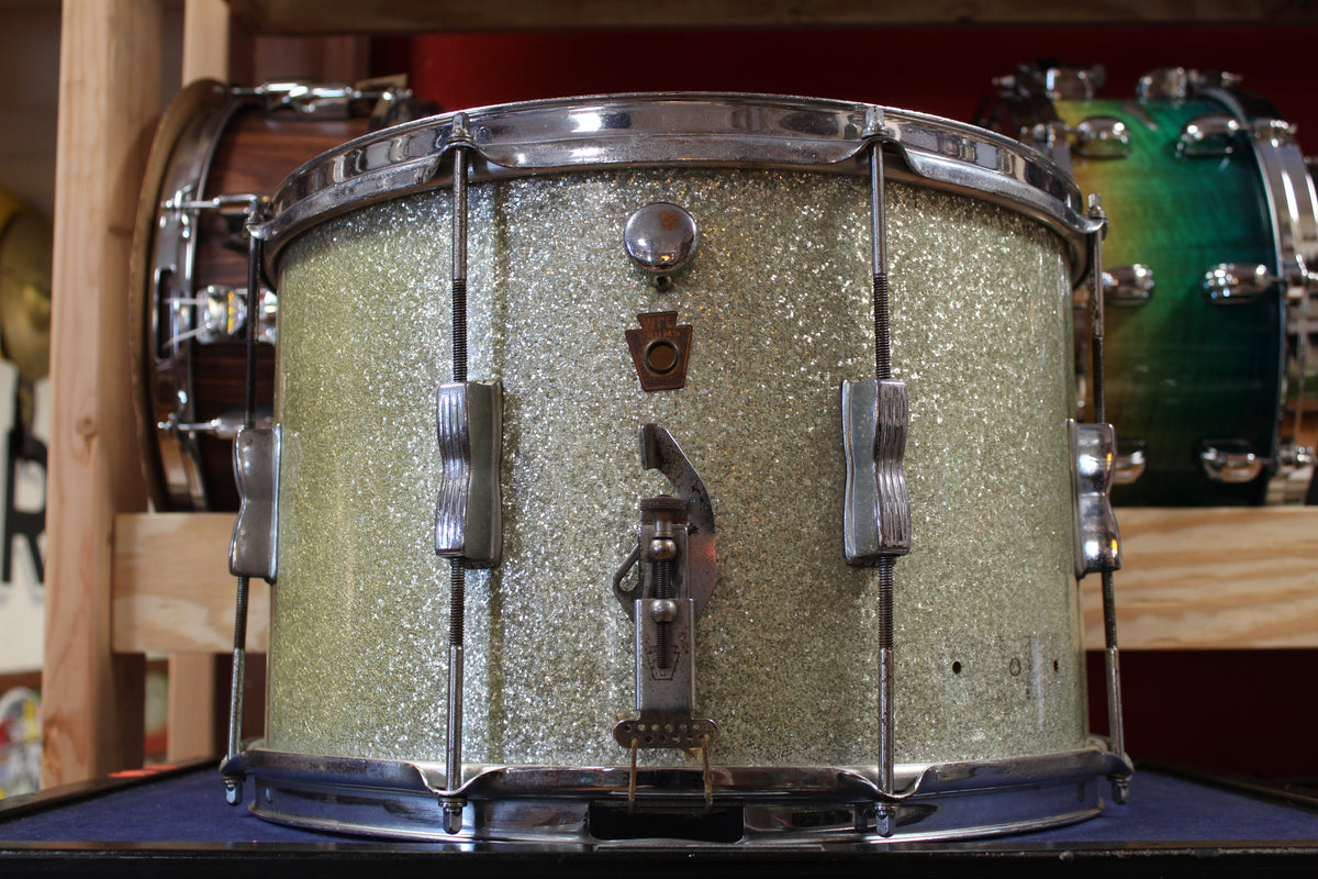 1950s WFL 10x15 Snare Drum in Sparkling Silver Pearl