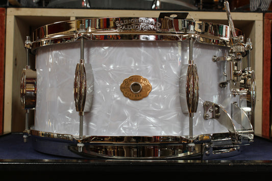Slingerland Gene Krupa Signature Radio King 6.5x14 Snare - White Marine Pearl