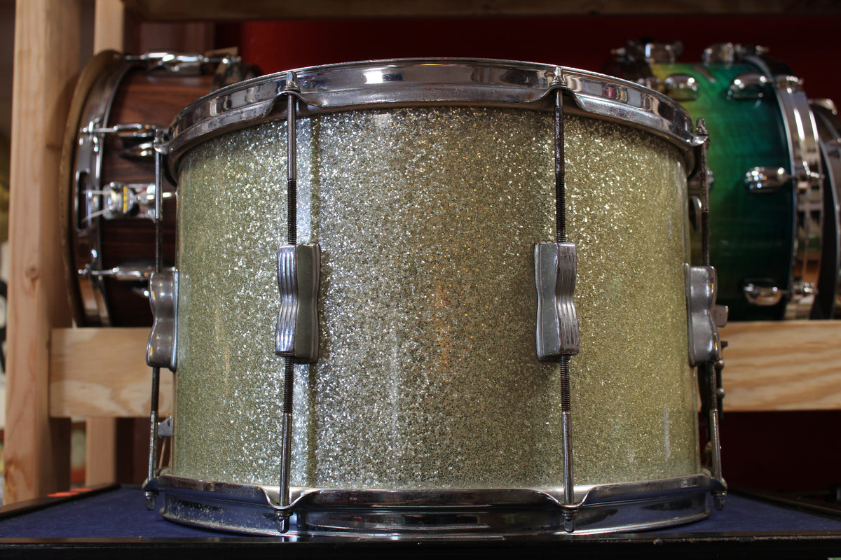 1950s WFL 10x15 Snare Drum in Sparkling Silver Pearl