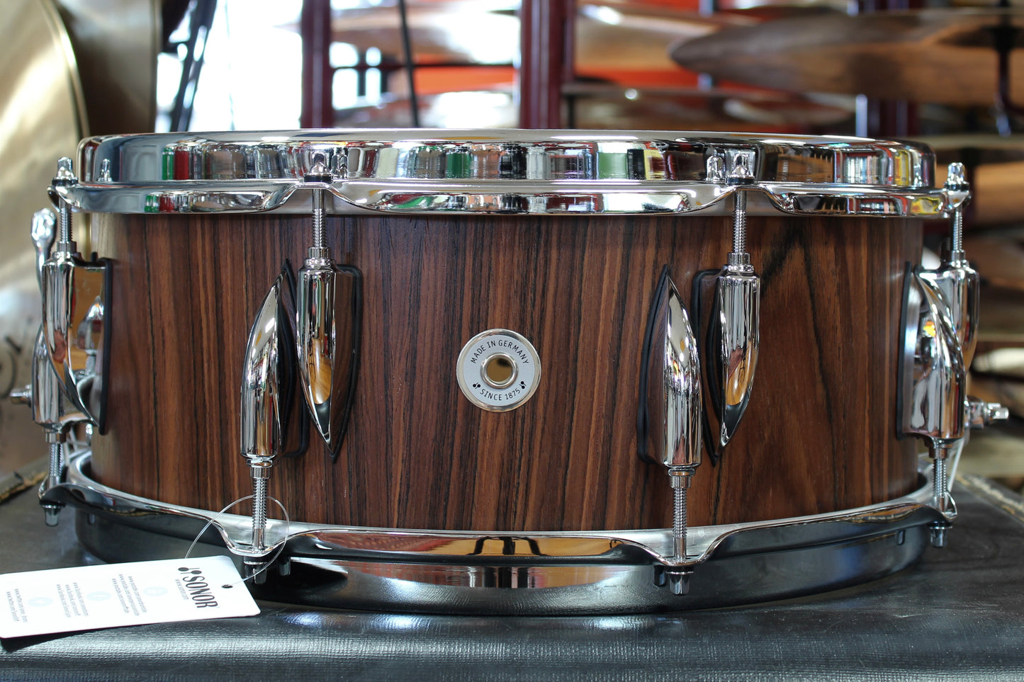 Sonor Vintage Series 5"x14" Beech Snare Drum in Rosewood Semi-Gloss