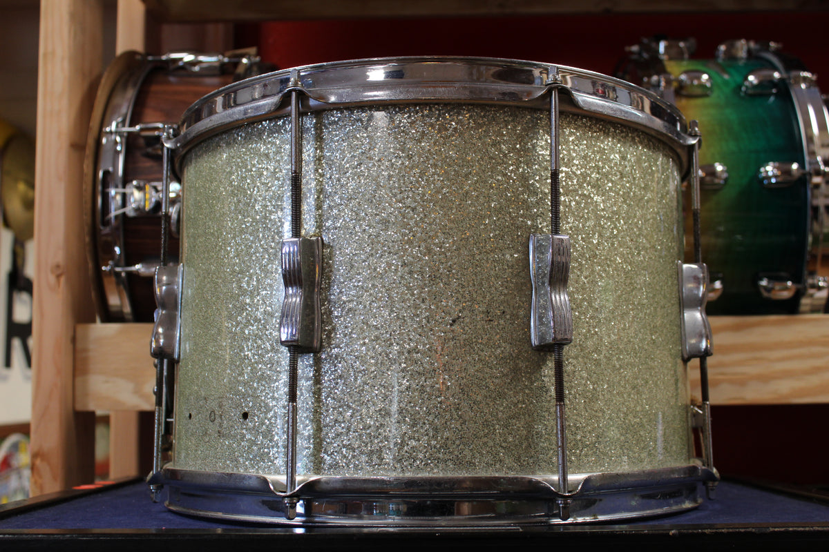 1950s WFL 10x15 Snare Drum in Sparkling Silver Pearl