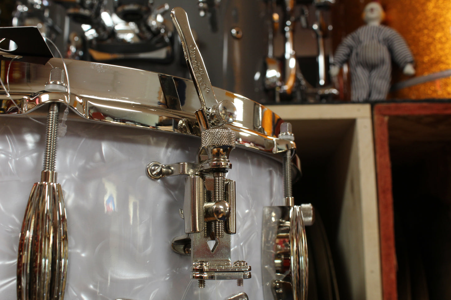 Slingerland Gene Krupa Signature Radio King 6.5x14 Snare - White Marine Pearl