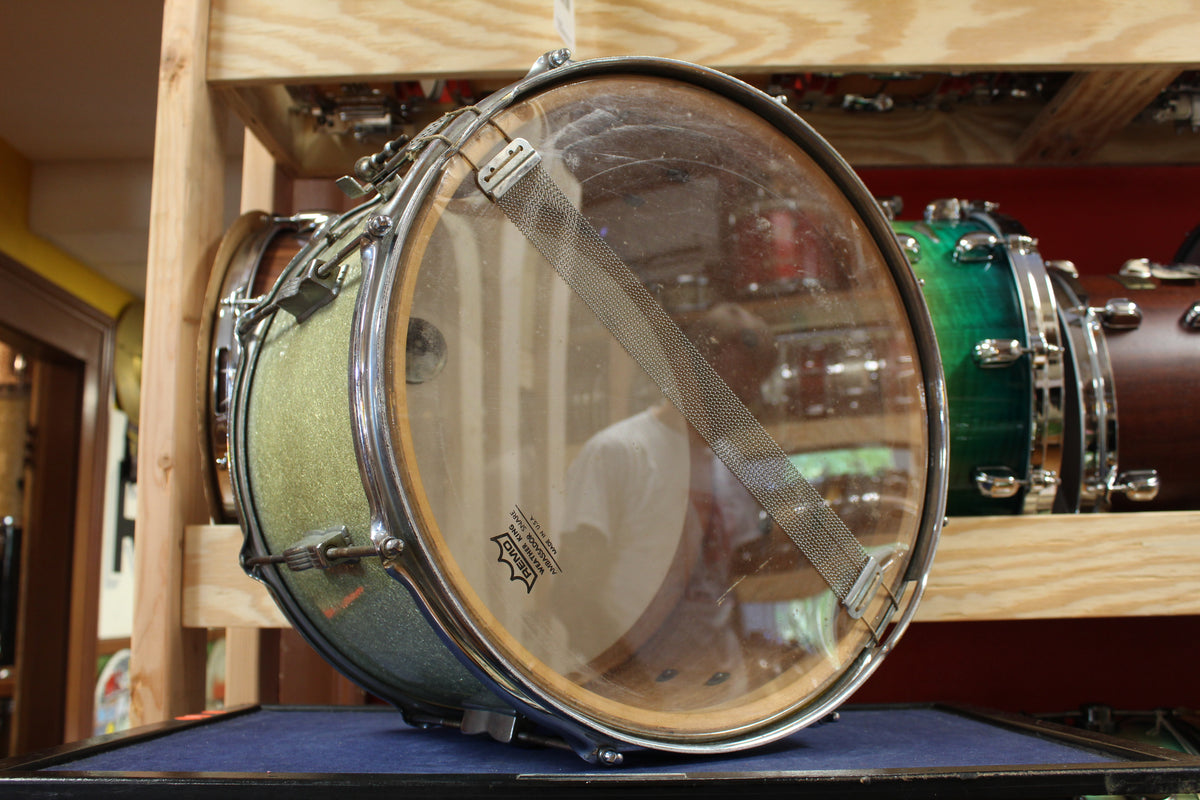 1950s WFL 10x15 Snare Drum in Sparkling Silver Pearl