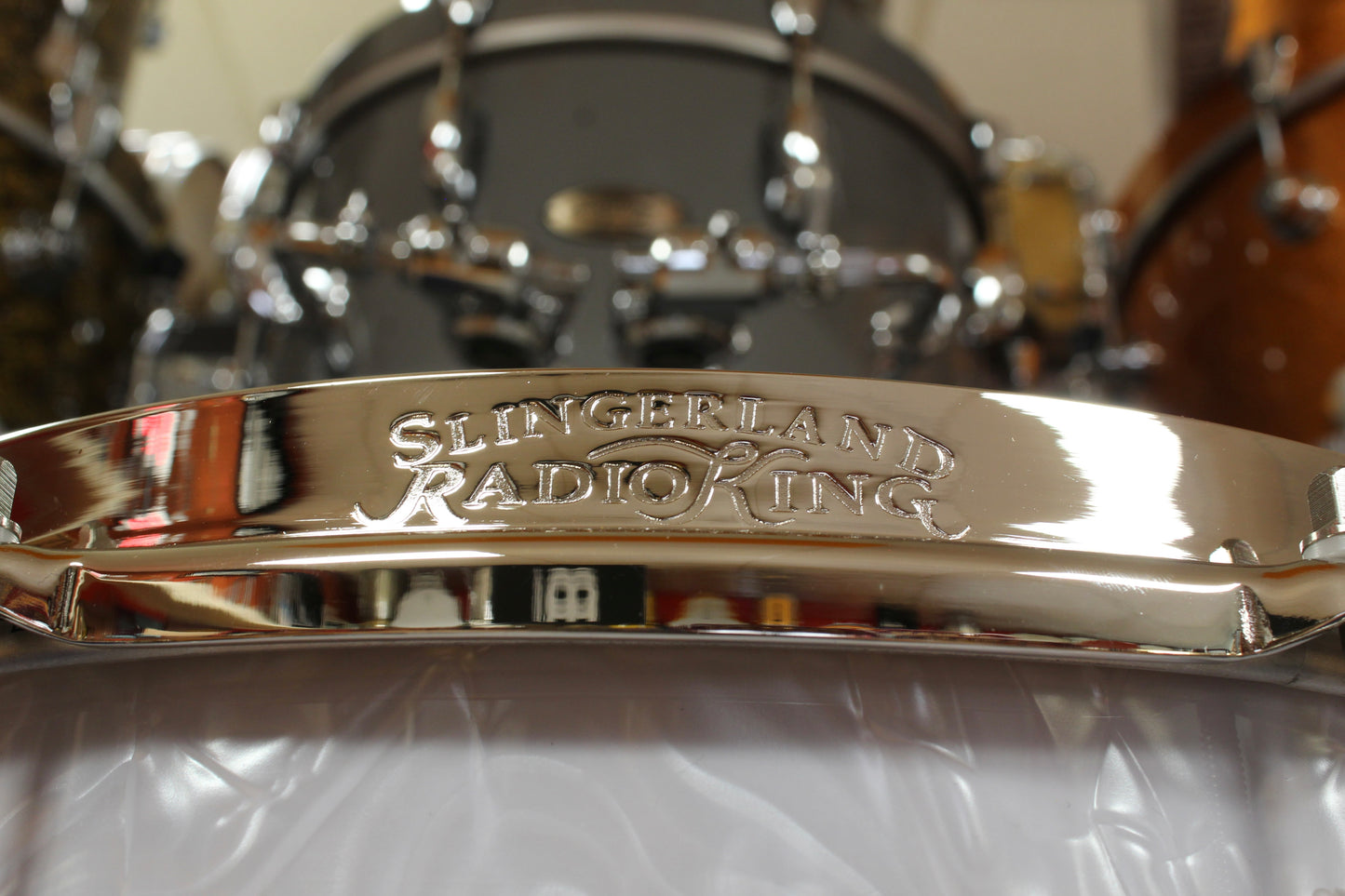Slingerland Gene Krupa Signature Radio King 6.5x14 Snare - White Marine Pearl
