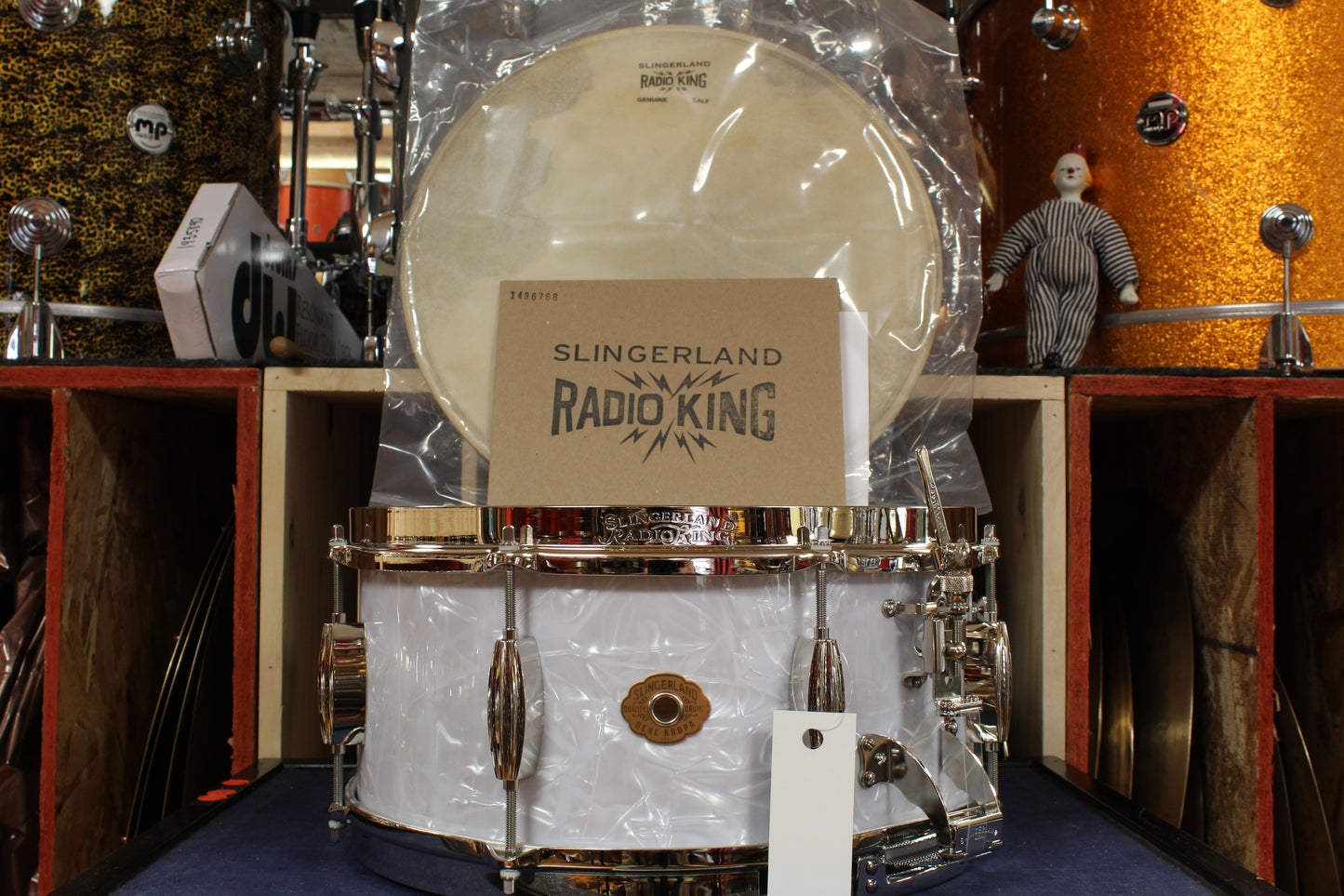 Slingerland Gene Krupa Signature Radio King 6.5x14 Snare - White Marine Pearl