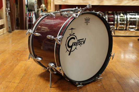1960s Gretsch Progressive Jazz Outfit in Burgundy Sparkle 14x18 8x12 14x14