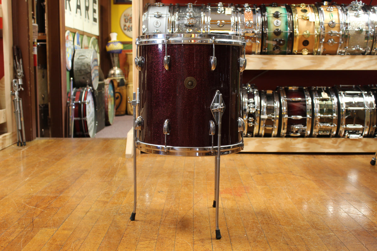 1960s Gretsch Progressive Jazz Outfit in Burgundy Sparkle 14x18 8x12 14x14