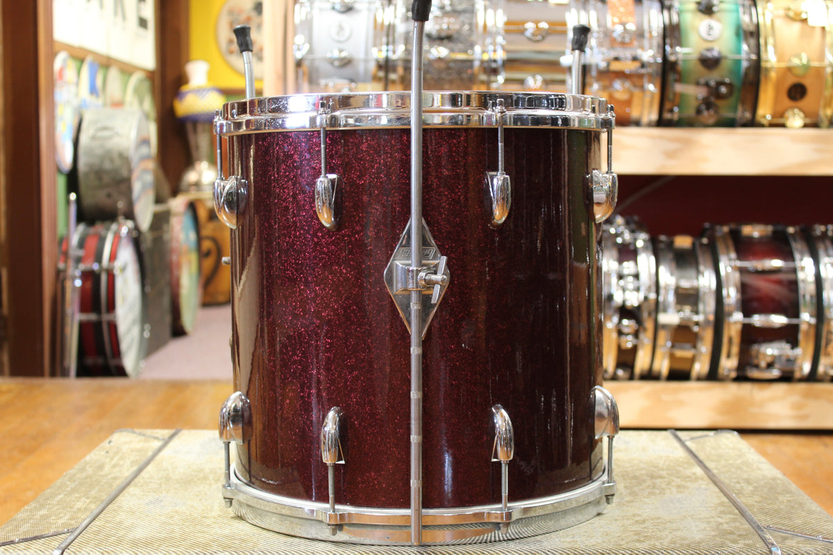 1960s Gretsch Progressive Jazz Outfit in Burgundy Sparkle 14x18 8x12 14x14