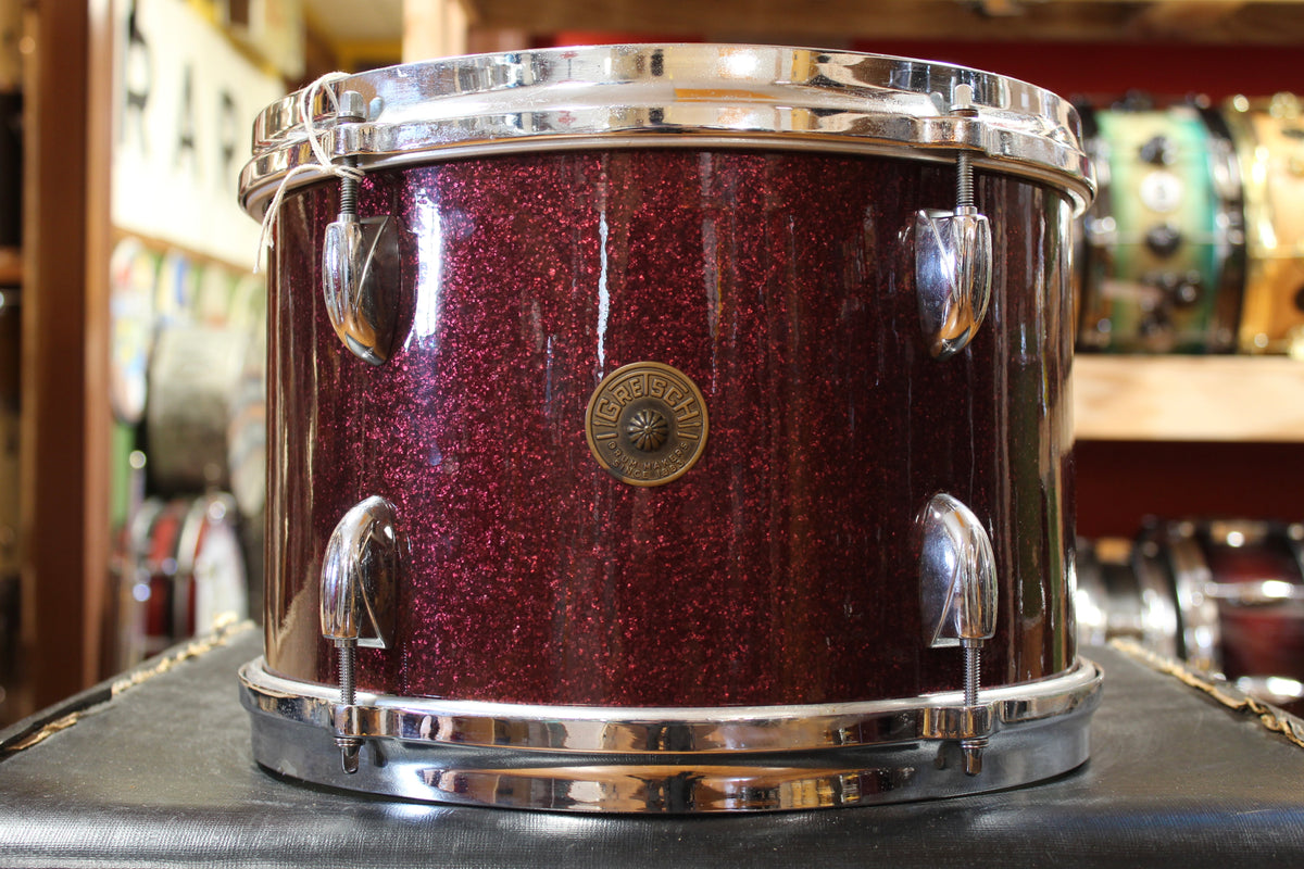 1960s Gretsch Progressive Jazz Outfit in Burgundy Sparkle 14x18 8x12 14x14