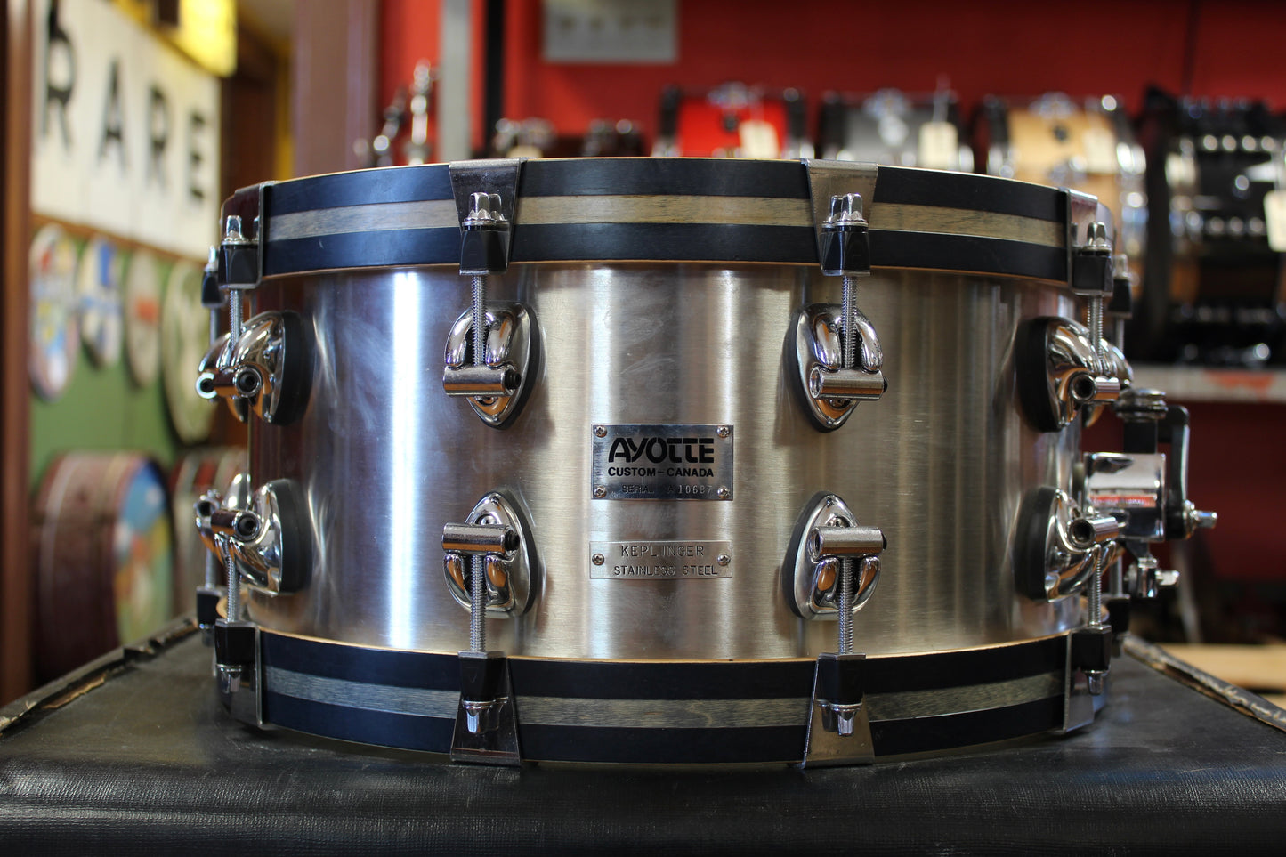 1990s Ayotte Keplinger 6.5x14 Steel Snare Drum