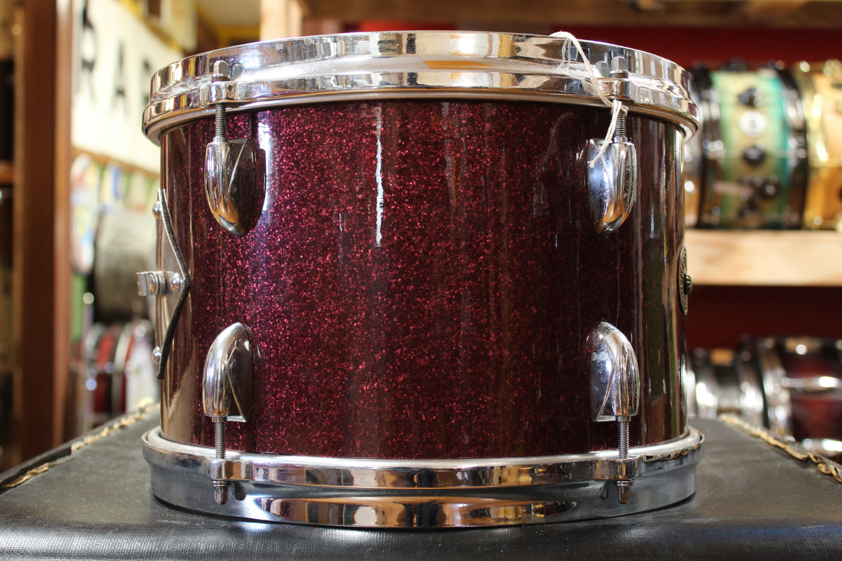 1960s Gretsch Progressive Jazz Outfit in Burgundy Sparkle 14x18 8x12 14x14