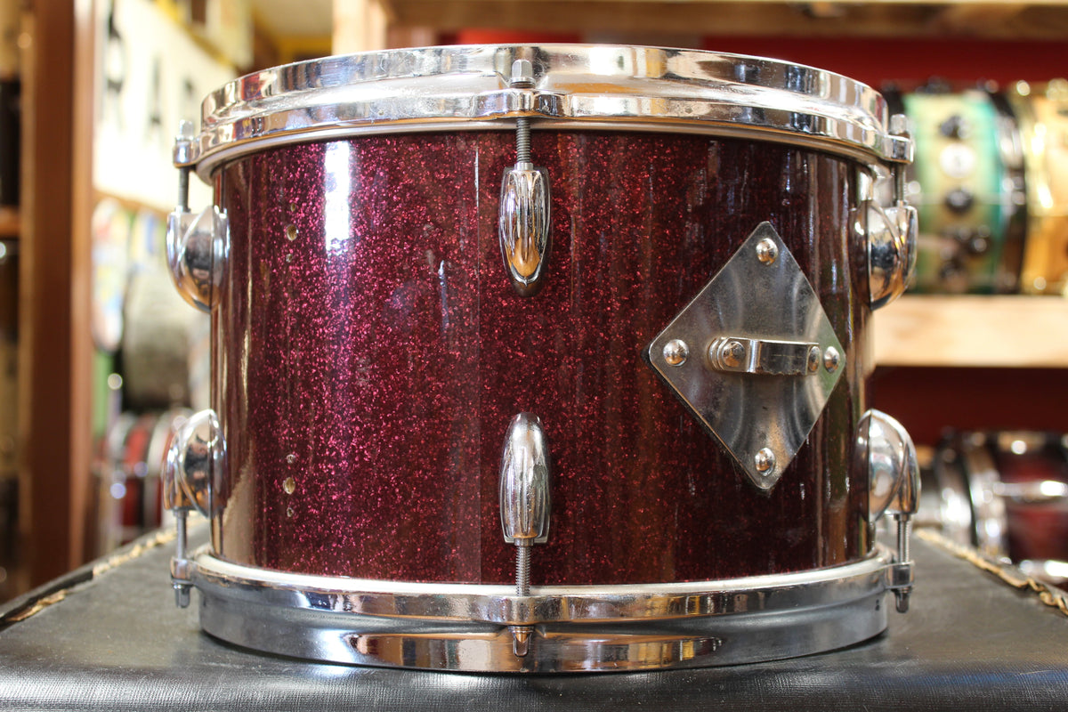 1960s Gretsch Progressive Jazz Outfit in Burgundy Sparkle 14x18 8x12 14x14