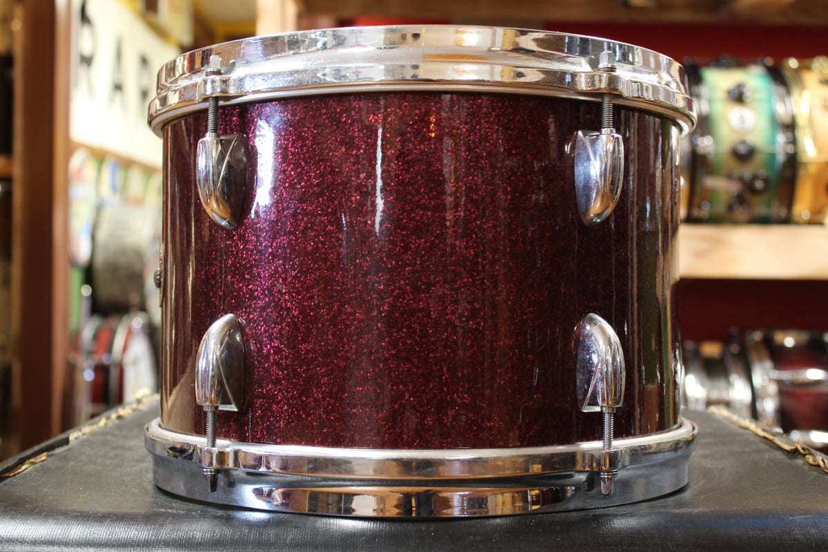 1960s Gretsch Progressive Jazz Outfit in Burgundy Sparkle 14x18 8x12 14x14