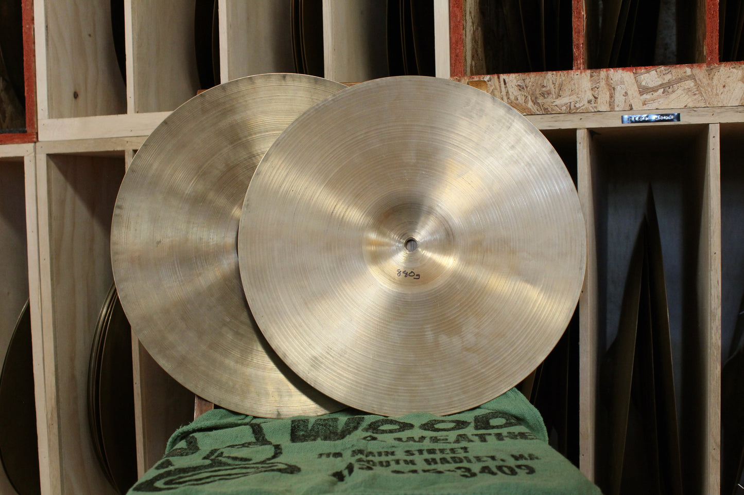 1960s A. Zildjian 14" Manny's Hi-Hats 802/880g