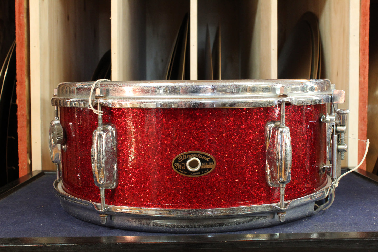 Slingerland 1960s 5.5x14 Deluxe Student Model Snare Drum in Sparkling Red Pearl
