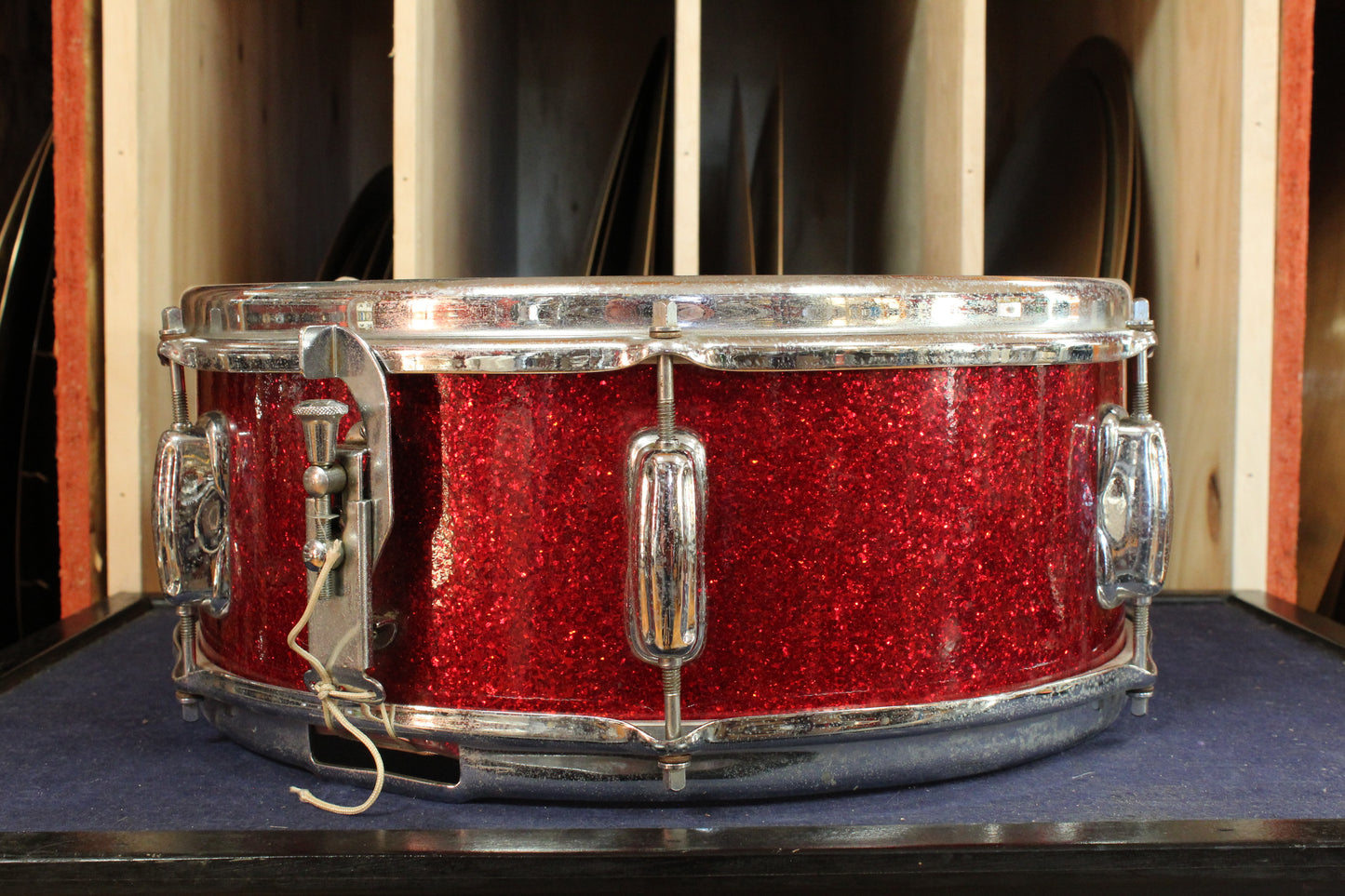 Slingerland 1960s 5.5x14 Deluxe Student Model Snare Drum in Sparkling Red Pearl