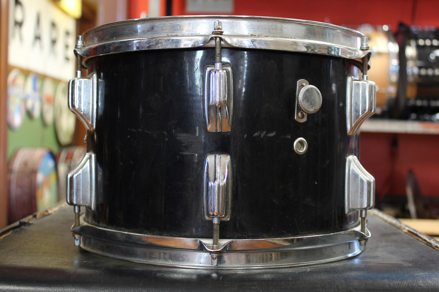 1970s Rogers 8x12 Tom in Black Ebony