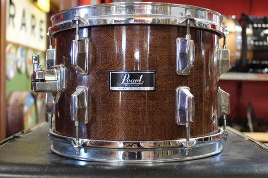 1980s Pearl 8x12 Maple Shell Tom in Walnut Lacquer