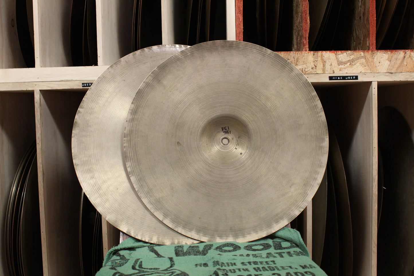 1940/50s A. Zildjian 15" Transition Stamp Hi-Hats 791/851g