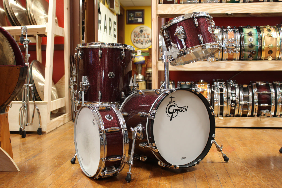 Gretsch Brooklyn Micro Outfit in Merlot Sparkle 14x16 8x12 14x14 5x14