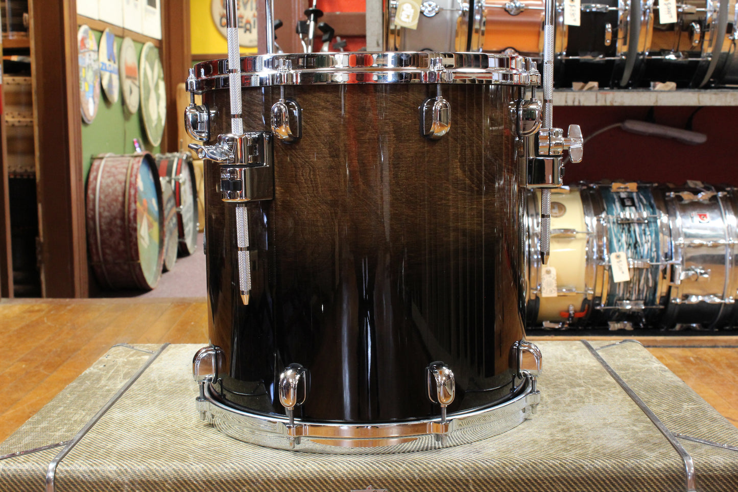 Tama Starclassic 14x14 Walnut/Birch Floor Tom in Transparent Mocha Fade