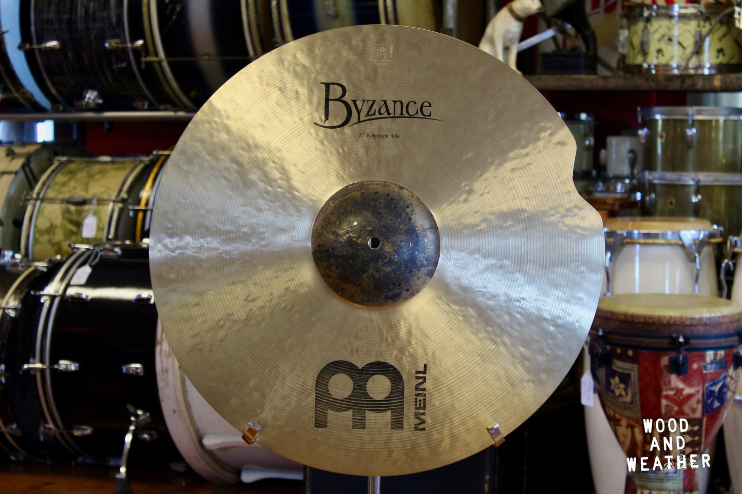 Used Meinl 21" Byzance Polyphonic Ride Cymbal 2300g