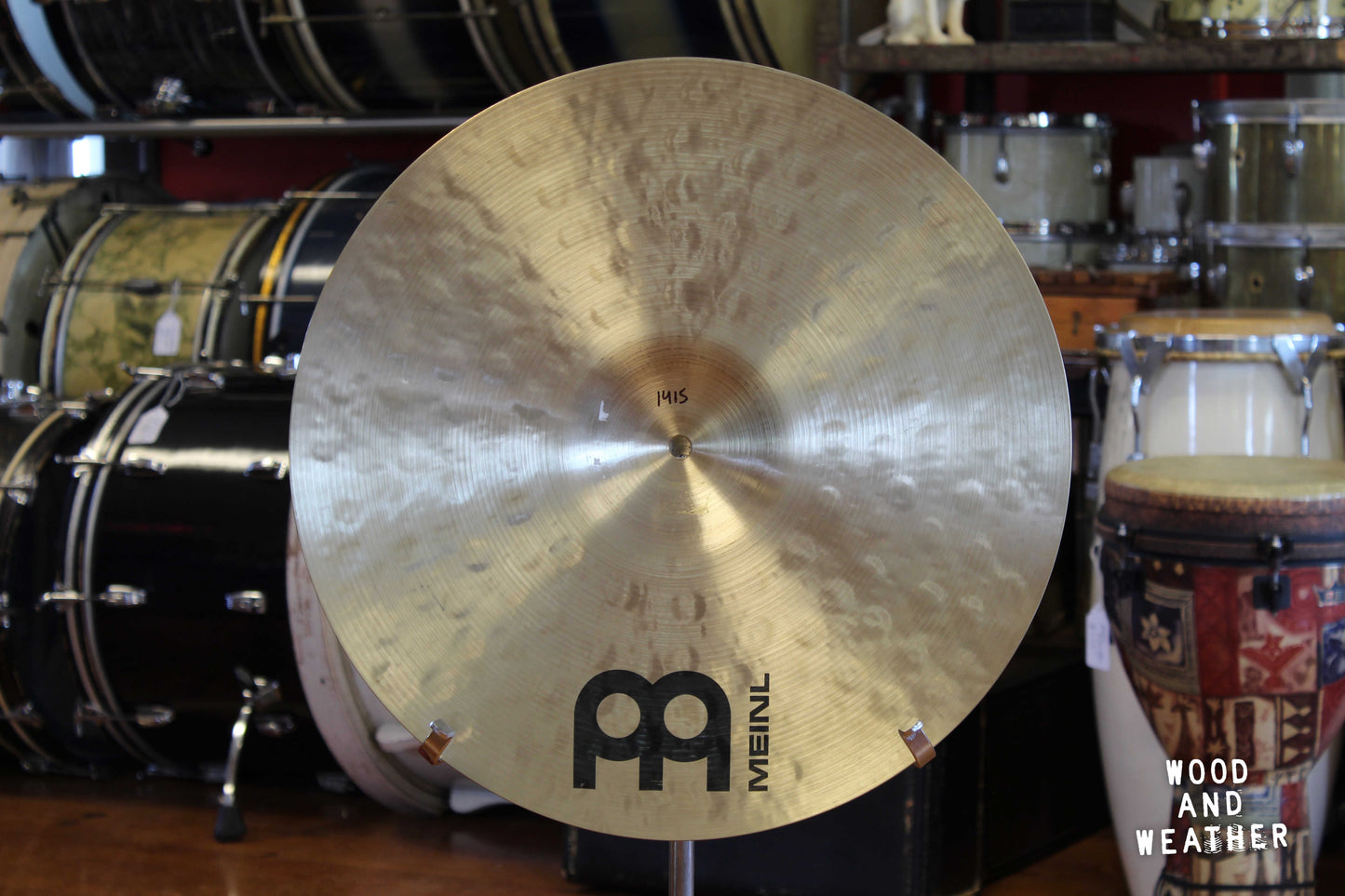 Used Meinl 18" Byzance Traditional Extra Thin Hammered Crash Cymbal 1415g