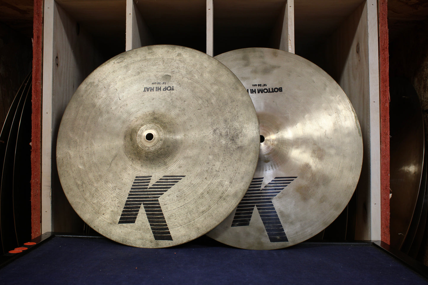 1980s Zildjian 14" K "EAK" Hi-Hats 1074/1385g