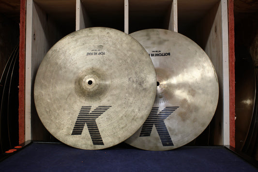 1980s Zildjian 14" K "EAK" Hi-Hats 1074/1385g