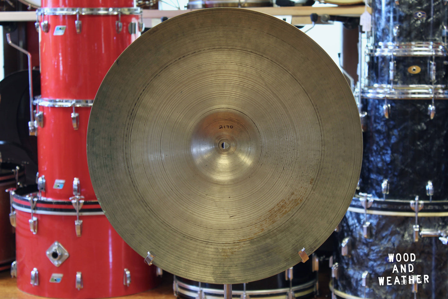 1950s A. Zildjian 20" Small Stamp Ride Cymbal 2170g