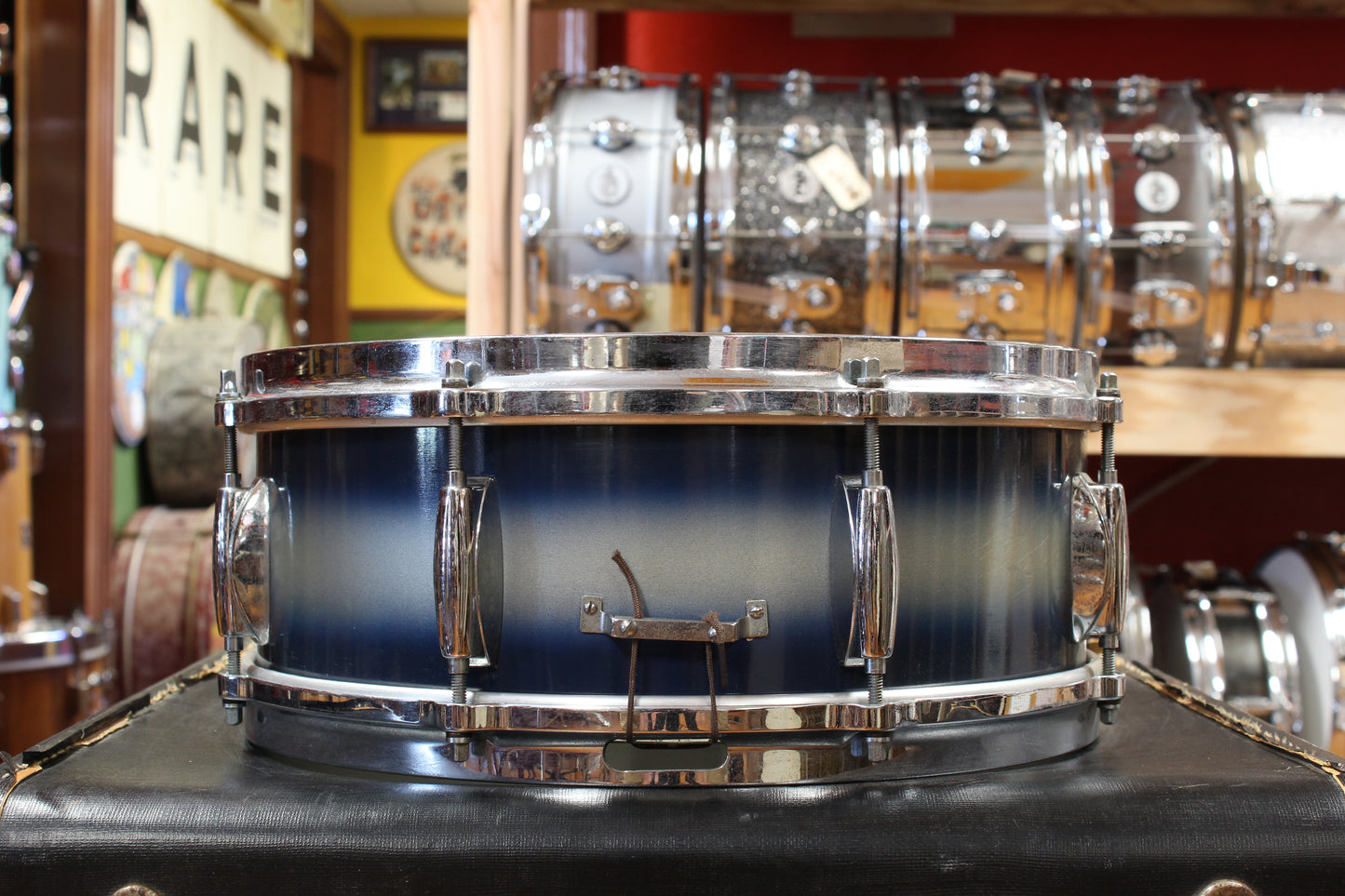 1960s Gretsch Progressive Jazz Outfit in Blue and Silver Duco 14x20 8x12 14x14 5x14
