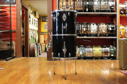 1960s Gretsch 26x14 Cocktail Drum in Jet Black Nitron