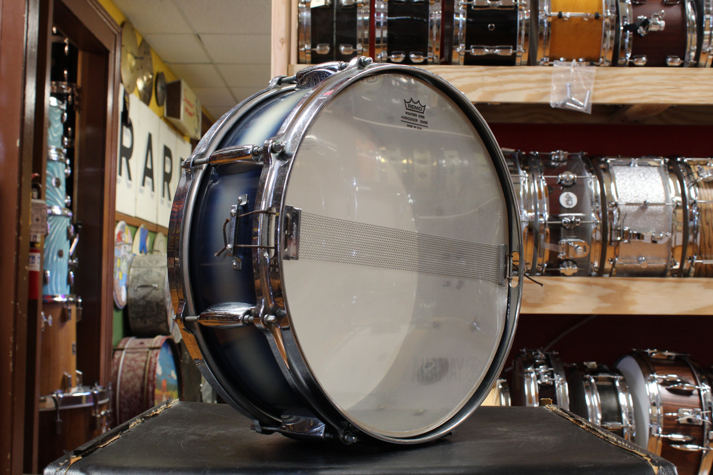 1960s Gretsch Progressive Jazz Outfit in Blue and Silver Duco 14x20 8x12 14x14 5x14