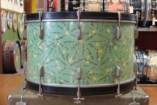 1940s Leedy 14x26 Bass Drum - Autograph of the Stars