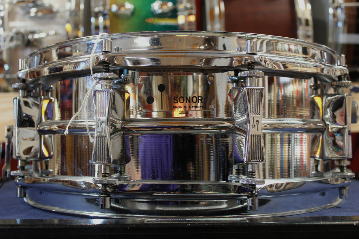 1970s Sonor 5x14 D555 Model Snare Drum in Steel