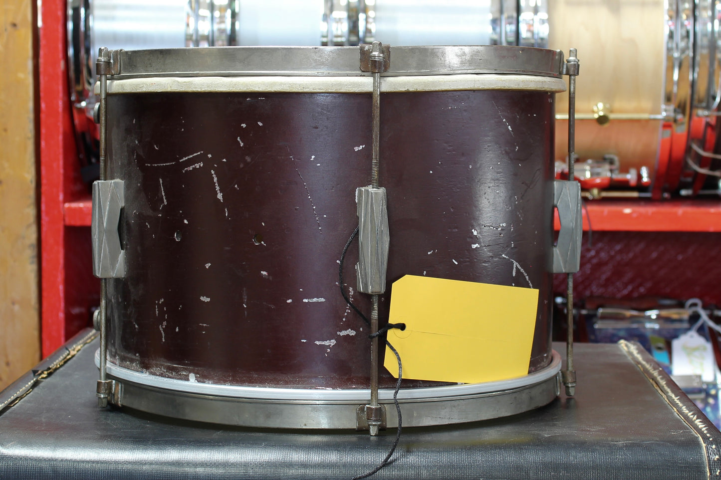 1940-50's Gretsch/Kent Drum set in Burgundy Lacquer 14"x22" 12"x14" 9"x13"